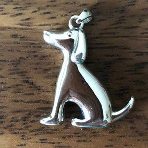 925 Sterling Silver Dog Pendant - NWOT